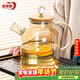 青蘋(píng)果高硼硅耐熱玻璃冷水壺 高顏值玻璃涼水壺泡茶壺琥珀色1.8L