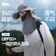 蕉下（beneunder）防曬帽女遮陽(yáng)帽子男士夏季防曬面罩漁夫帽釣魚(yú)帽登山帽太陽(yáng)帽 灰