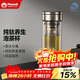 孔雀（Peacock）純鈦玻璃杯茶水分離杯子雙層玻璃鈦杯戶(hù)外高檔水杯