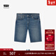 Levi's【商場(chǎng)同款】冰酷系列25新款男士405直筒牛仔短褲39864 深藍色 34 (12)