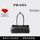 PRADA/普拉達【禮物】女士Prada Bonnie中號牛皮革手提單肩包 黑色