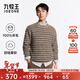 九牧王【100%羊毛 商場(chǎng)同款】羊毛衫男秋冬保暖蓄熱針織衫內搭毛衣上衣 時(shí)尚版+咖啡+JY1D53019 L 175/96A(50)