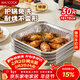 美廚（MAXCOOK）錫紙盒空氣炸鍋紙盤(pán)鋁箔錫紙打包盒一次性餐盒方形 30只MCPJ2751