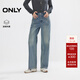 ONLY2025秋季新款松弛慵懶高腰九分褲男友褲牛仔褲女|125349022 J34390洗水牛仔藍 M M標準褲長(cháng)