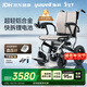 魚(yú)躍(yuwell)電動(dòng)輪椅車(chē)D130FL老人專(zhuān)用全自動(dòng)智能可折疊輕便代步鋰電