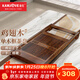 金灶（KAMJOVE）自動(dòng)上水整套茶具套裝 雞翅木實(shí)木茶盤(pán)功夫茶臺茶海電熱茶爐K-185 雞翅木單茶盤(pán)（不含茶藝爐）