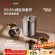SIMELO施美樂(lè )純鈦旅行功夫茶具套裝雙層隔熱戶(hù)外露營(yíng)便攜快客杯生日禮物 純鈦快客杯 一壺4杯 禮盒裝