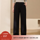 纖莉秀【舒適松緊腰褲子】大碼女裝休閑百搭運動(dòng)褲胖mm春新款3145 黑色 5XL