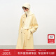 范思藍恩【徐若晗同款】設計經(jīng)典基礎款雙面呢大衣女冬季2025新款毛呢外套 奶黃色 XS