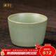 周澤堂[新年禮物] 粉青汝窯茶杯 景德鎮陶瓷主人杯高檔男士個(gè)人泡茶專(zhuān)用 君子竹節杯100ml