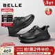 百麗（Belle）男鞋商務(wù)運動(dòng)鞋新款低幫高幫加絨真皮商務(wù)休閑健步鞋A1354AM4預售 黑色-絨里 42 (260mm)