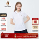 暇步士（Hush Puppies）女裝夏季純棉簡(jiǎn)約短袖Polo衫 118白色 L
