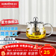 金灶（KAMJOVE） 玻璃泡茶壺 飄逸杯小茶道杯304茶水分離杯耐熱玻璃茶壺迷你茶具 【斷水利落】AM-713 150ml