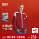 森馬（Semir）新年騏驥紅丨外套男26春季三防刺繡拼接上衣寬松休閑棒球夾克紅色
