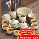 尚言坊汝窯功夫茶具整套家用辦公室會(huì )客高檔陶瓷蓋碗茶壺茶杯泡茶套裝