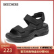 斯凱奇（Skechers）涼鞋女士秋季厚底百搭運動(dòng)涼拖鞋外穿軟底沙灘鞋溯溪鞋163542