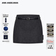 ANN ANDELMAN【明星同款】官方直營(yíng)高腰a字半身裙女包臀修身配腰帶毛呢短裙子 黑色 XS