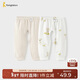 童泰（TONGTAI）嬰兒開(kāi)襠褲春秋純棉兒童褲子寶寶衣服長(cháng)褲家居睡褲打底褲卡其90cm