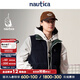 nautica white sail白帆×Reebok聯(lián)名 男女同款校園風(fēng)雙面穿羽絨馬甲RBJW4403 藏青色41C M