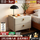 千禧華府床頭柜臥室家用小型床頭柜子現代簡(jiǎn)約床頭儲物柜輕奢風(fēng)床邊柜50