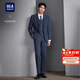 HLA海瀾之家西服套裝男輕商務(wù)經(jīng)典平駁領(lǐng)套西男春秋