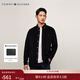 Tommy Hilfiger【燈芯絨】秋冬男裝商務(wù)休閑通勤純色修身長(cháng)袖襯衣襯衫外套 黑色BDS M