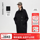 朗姿【從絨系列】朗姿時(shí)尚毛呢大衣綿羊毛雙排扣呢子2025年冬季新款 深灰色 L