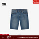 Levi's【商場(chǎng)同款】冰酷系列25新款男士405直筒牛仔短褲39864 深藍色 34 (12)