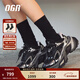 OGR 【明星同款】水狼蛛老爹鞋男女25秋網(wǎng)面透氣厚底增高鞋子 隕黑 37