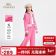 英氏（YEEHOO）女童套裝兒童外套褲子兩件套中大童裝運動(dòng)休閑時(shí)尚春裝 玫紅 120