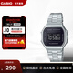卡西歐（CASIO）手表旗艦店 黑客帝國防水學(xué)生男士石英電子表腕表小黑表 新年禮物 A168WEM-1PR
