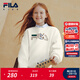 斐樂(lè )FILA【抗菌功能】?jì)和b2025年冬季新款男女童小童加絨衛衣 麥芽糖白-IV 170