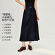 茵曼（INMAN）茵曼復古原色牛仔半身裙26春女裝新款百搭A字中長(cháng)裙 深牛仔藍 M