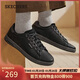 斯凱奇（Skechers）新年禮物男鞋冬復古商務(wù)板鞋休閑鞋軟底減震舒適通勤平底鞋210946