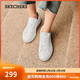 斯凱奇（Skechers）女鞋秋季時(shí)尚通勤商務(wù)板鞋軟底減震休閑鞋百搭平底工作鞋185000