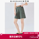 佐丹奴休閑短褲女夏季純棉品牌織標松緊腰針織衛褲女05405453