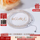 天使之淚淡水珍珠項鏈小米珠項鏈Baby鎖骨鏈百搭強光新年生日禮物送女友 【近正圓】4-5mm甜筒微光款