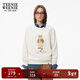 Teenie Weenie小熊女裝時(shí)尚衛衣秋季簡(jiǎn)約印花圓領(lǐng)套頭衫休閑風(fēng)上衣 象牙白 M (165)