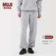 MUJI男式 毛圈棉 褲子 25年冬季 長(cháng)褲 衛褲 男裝 運動(dòng)褲 AB1NRA5A 灰色 XL (180/92A)