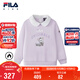 FILA【斐暖功能】斐樂(lè )兒童童裝衛衣2025年冬季女小童加絨上衣