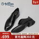 金利來(lái)（Goldlion）男鞋商務(wù)正裝鞋休閑鞋簡(jiǎn)約西裝鞋舒適男士皮鞋567810183ABB黑色42