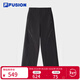 斐樂(lè ) FUSION斐樂(lè )潮牌梭織長(cháng)褲女2025夏季新款時(shí)尚寬松休閑工裝褲  正黑色-BK S 160/62A/S