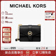 MICHAEL KORS新年禮物奢侈品MK女士包包GREENWICH單肩斜挎包鏈條包 小號 黑色