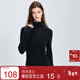 三彩【綿羊毛】2025冬季新款半高領(lǐng)修身針織衫打底衫長(cháng)袖女