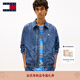 TOMMY JEANSTommy26春夏新款男女美式潮流刺繡翻領(lǐng)哈靈頓牛仔夾克節日禮物 牛仔藍1A5 XL （推薦：170-185斤）