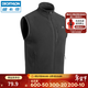 迪卡儂（DECATHLON）抓絨馬甲男女秋保暖搖粒絨背心抓絨衣開(kāi)衫沖鋒衣內膽MH120 男款-黑色 XL