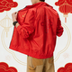 阿迪達斯（adidas）外套男款 2026春曼聯(lián)中國結系列新年款紅色足球雙面穿立領(lǐng)夾克 JM5561 M
