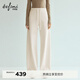 伊芙麗（eifini）蔣欣代言伊芙麗百搭顯瘦溫暖加絨羽絨里針織彎刀衛褲2025冬季新款 米白 M 105-120斤
