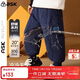 ASK JUNIOR三防羽絨褲兒童冬男童輕暖長(cháng)褲運動(dòng)休閑褲小童束腳褲 藏青色 100 