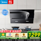 美的（Midea）揮手智控 免拆自動(dòng)清洗 23m3大吸力 抽油煙機 一級能效 側吸式脫排吸油煙機家用可配燃氣灶 【23m3自?xún)粝礋煓C500pa靜壓】J25SPRO